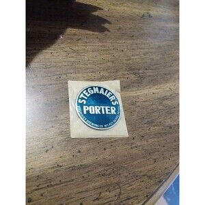 Stegmaier's Porter Tap Knob Face Decal RARE Wilkes Barre Coal Reg. PA Beer Ale
